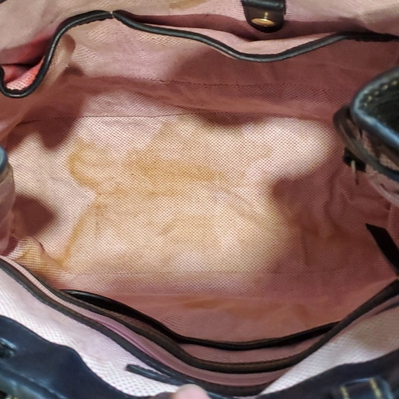 Dooney & Bourke black leather croc embossed shoulder bag - Picture 11 of 15